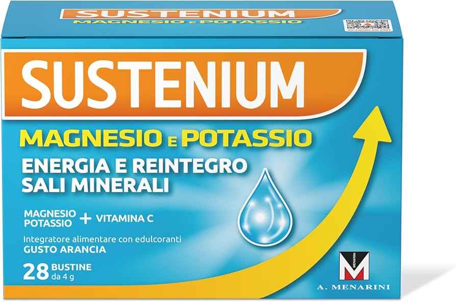 Sustenium magnesio e potassio-energia e reintegro sali minerali