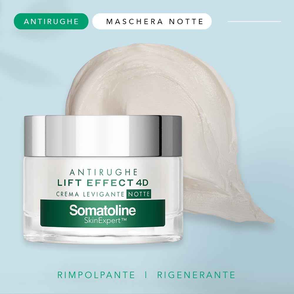 SOMATOLINE VISO- CREMA LEVIGANTE NOTTE ANTIRUGHE LIFT EFFECT 4D