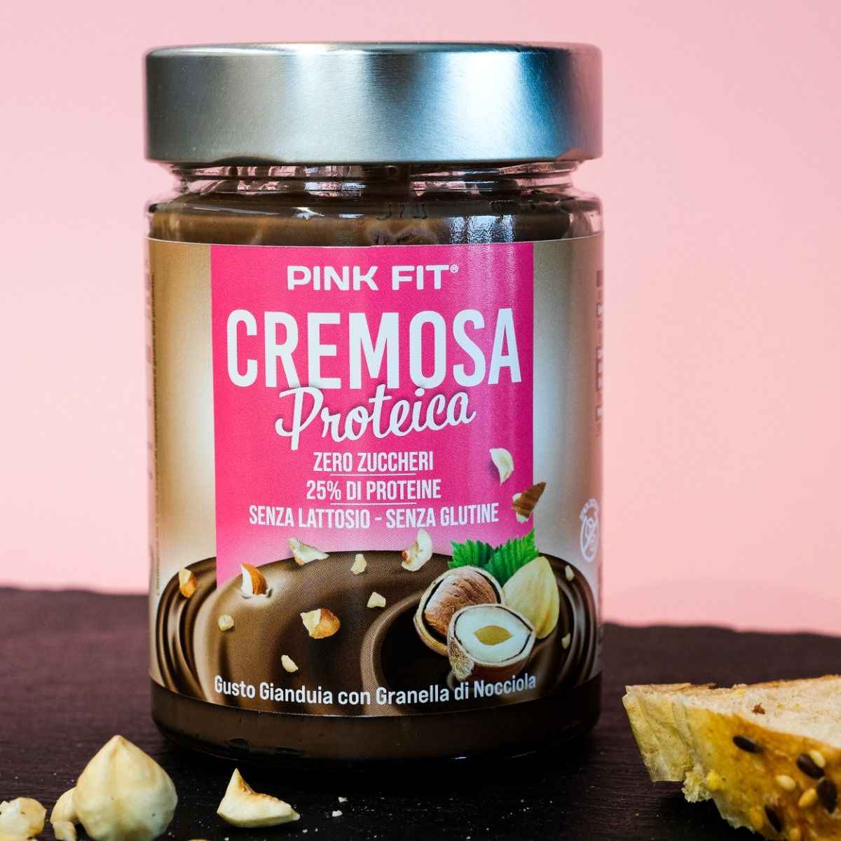 CREMOSA PROTEICA GUSTO GIANDUIA CON GRANELLA DI NOCCIOLA