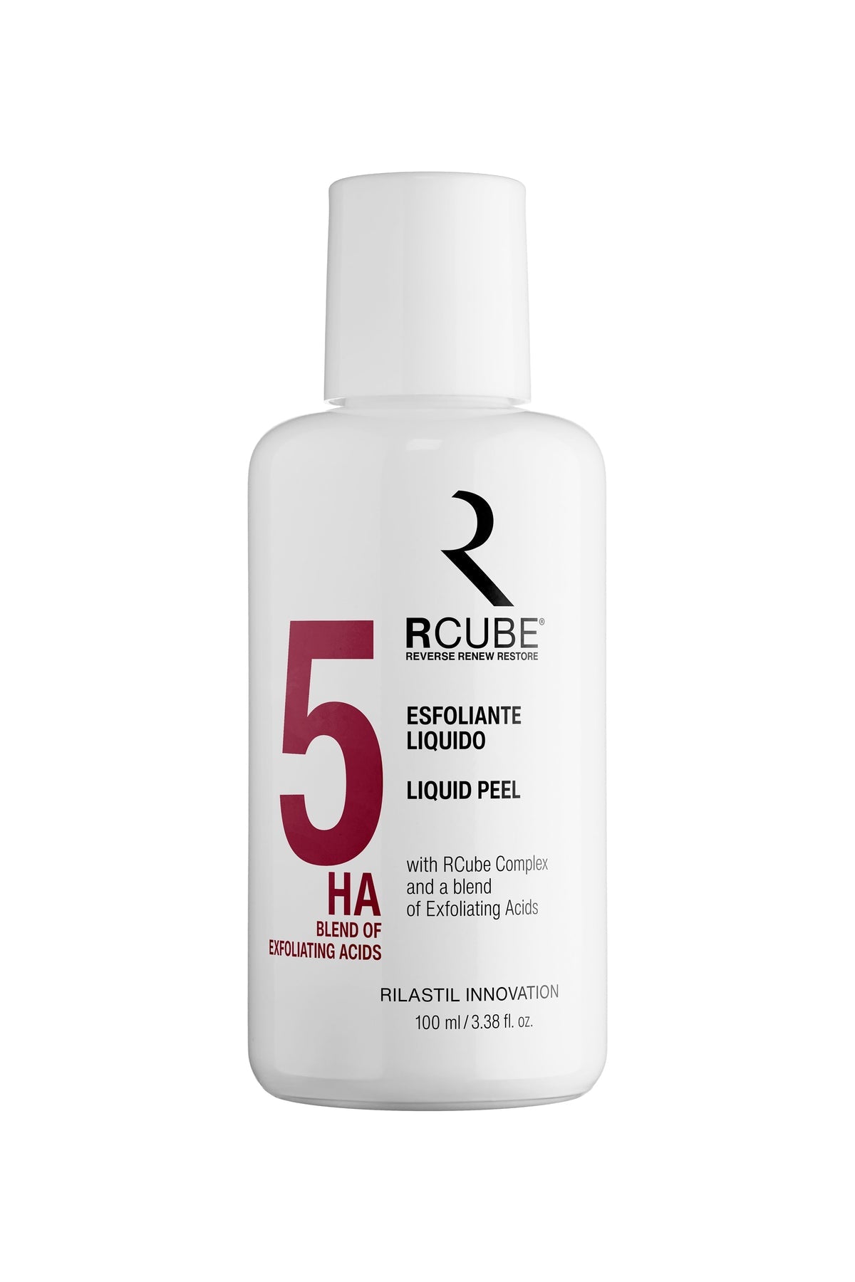 ilastil Rcube Esfoliante Liquido 5 HA - Lozione Peeling Illuminante e Levigante 100ml