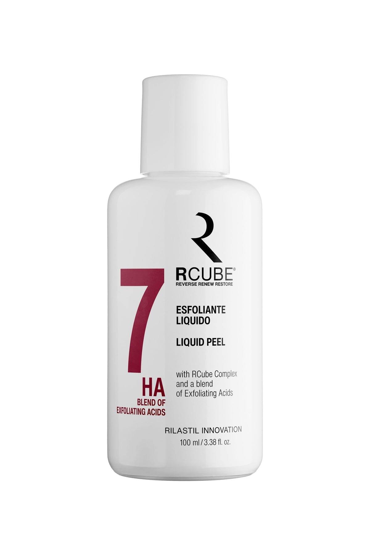 Rilastil Rcube Esfoliante Liquido 7HA - Lozione Rinnovante e Idratante Viso