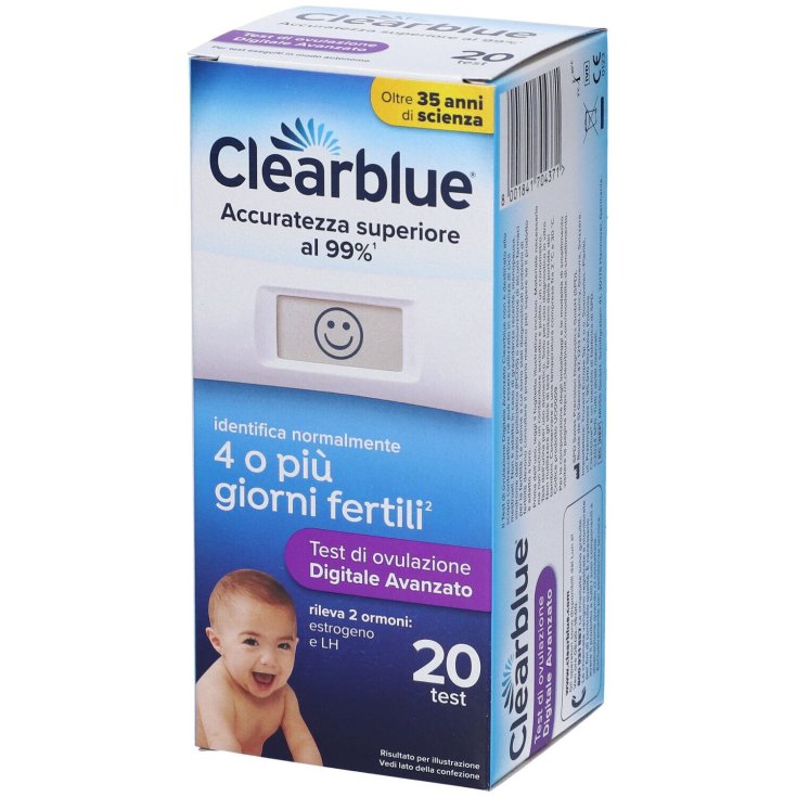 ChatGPT ha detto:
Clearblue 4 o più giorno fertile test di ovulazione digitale avanzato 20 test