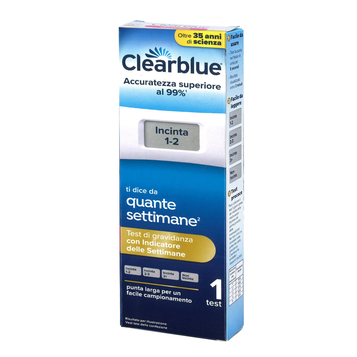 Clearblue test di gravidanza con integratore delle settimane