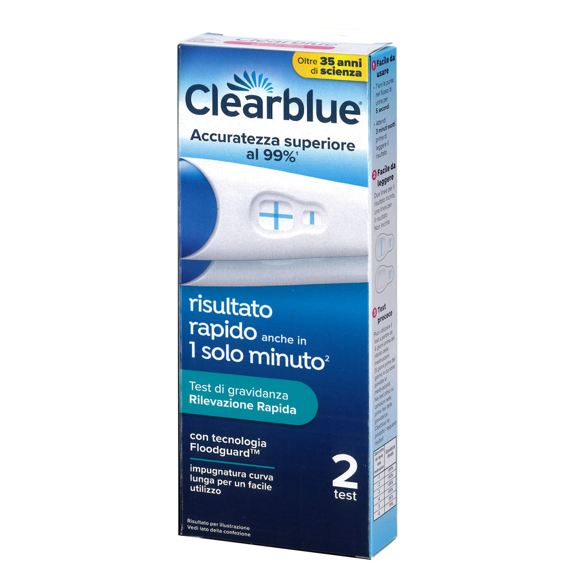 Clearblue test di gravidanza rilevazione rapida 2 test risultato rapido anche in un solo minuto