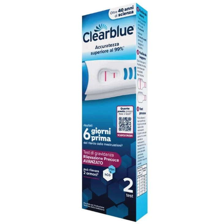 Clearblue test di gravidanza rilevazione precoce AVANZATO 2 test