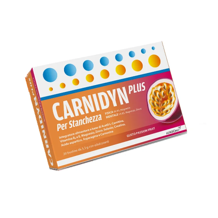 Carnidyn Plus Passion Fruit 20 Bustine - Farmacia Maria Cristina