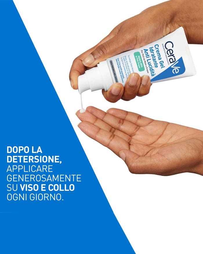 Crema gel idratante anti-lucidità