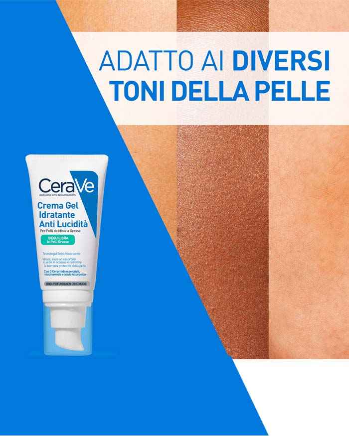Crema gel idratante anti-lucidità