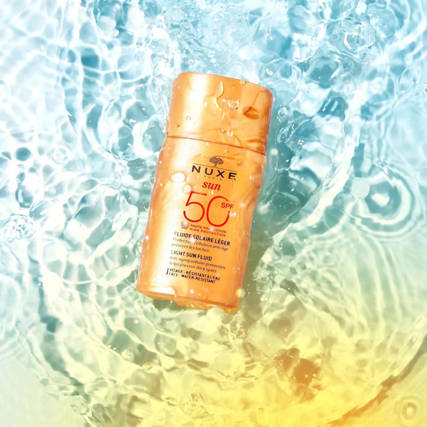 Nuxe Fluide Solaire Léger SPF 50+ – Fluido Solare Viso Ultra-Leggero ad Alta Protezione