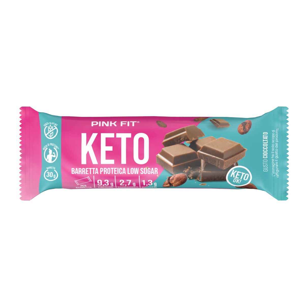 KETO BARRETTA PROTEICA GUSTO CIOCCOLATO