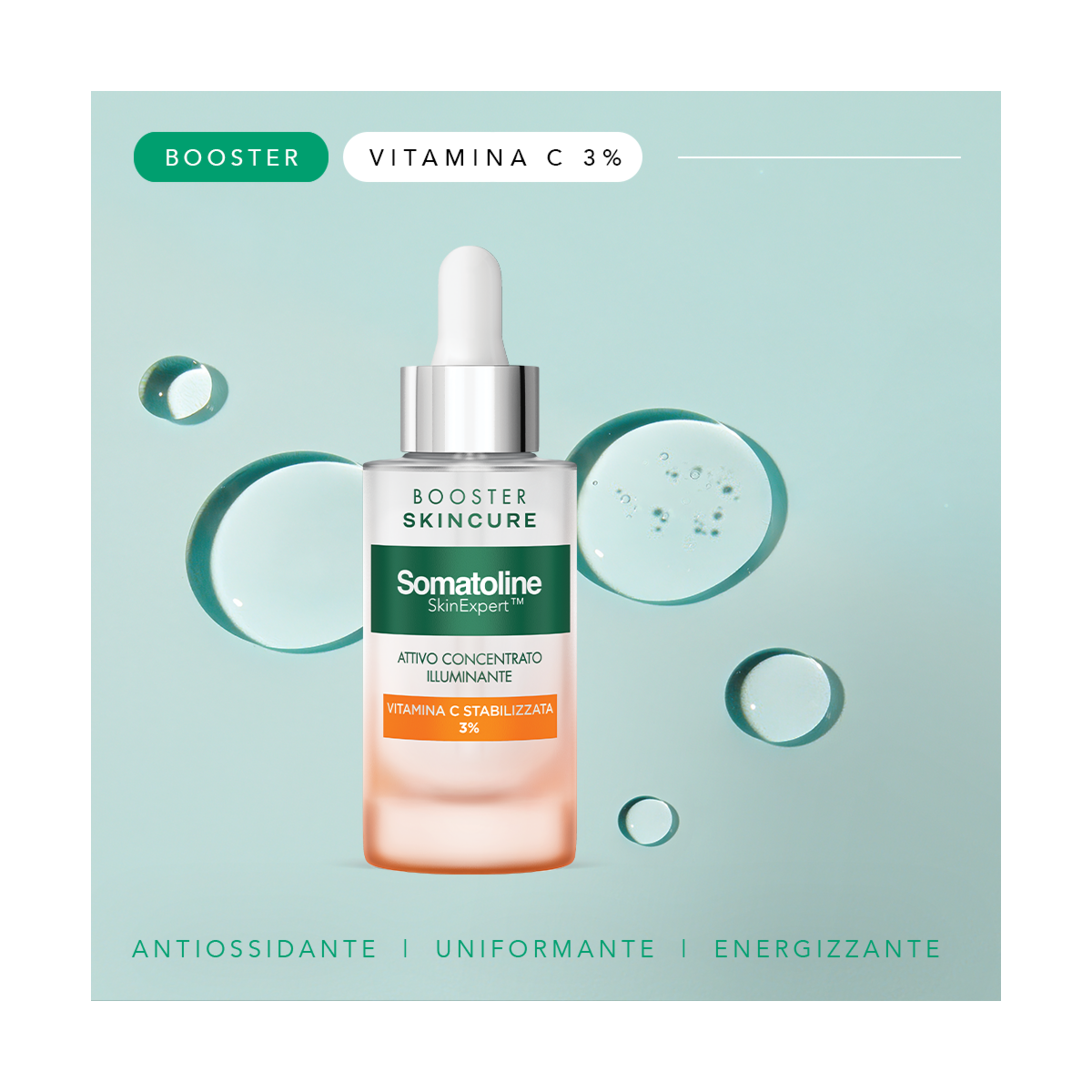 SOMATOLINE- BOOSTER SKINCURE ENERGIZZANTE ATTIVO CONCENTRATO ILLUMINANTE CON VITAMINA C STABILIZZATA 3%