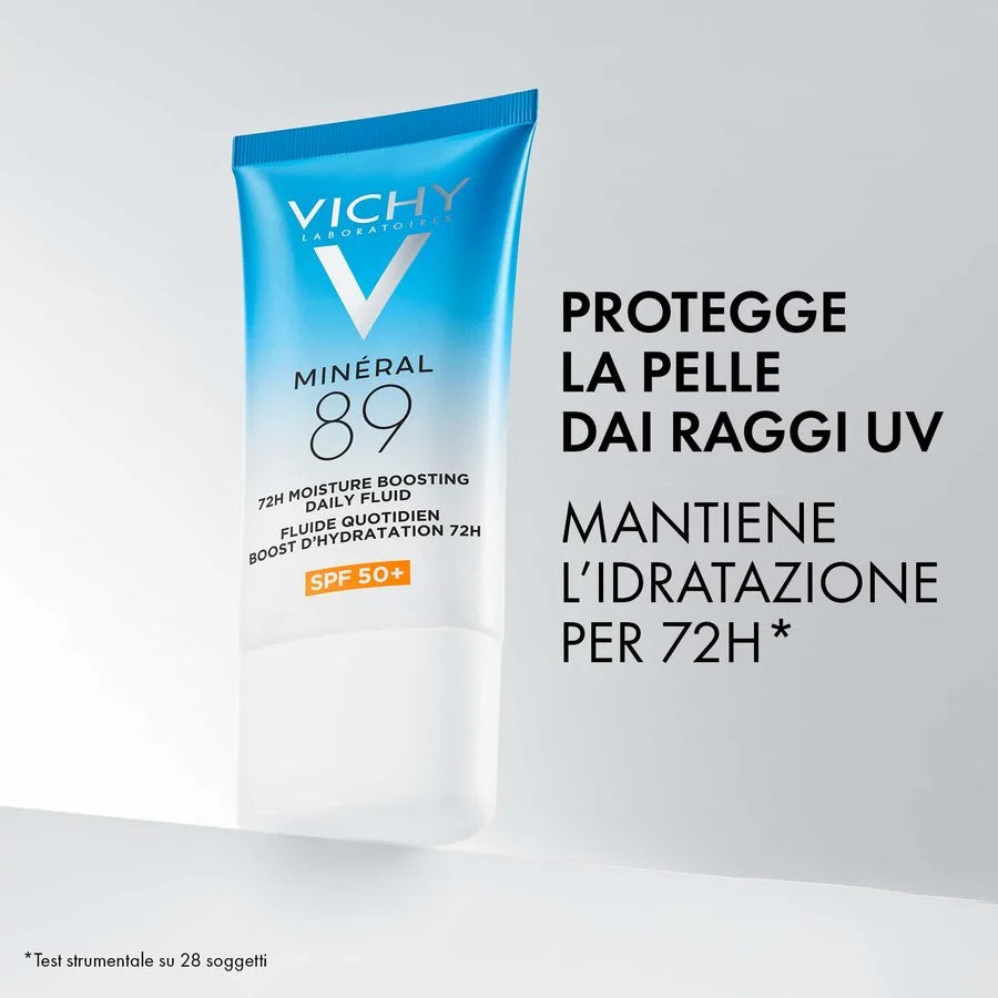 Mineral89 FLUIDO QUOTIDIANO BOOSTER DI IDRATAZIONE 72H SPF 50+ - Farmacia Maria Cristina