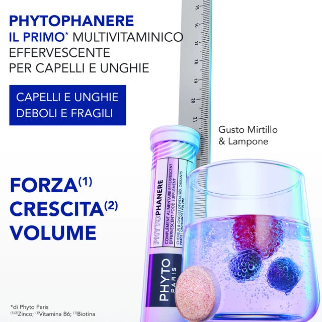 Phytophanere  Integratore Alimentare Effervescente 1 confezione = 1 mese di trattamento