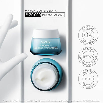 Mineral89 CREMA BOOSTER IDRATANTE 100H - RICCA - Farmacia Maria Cristina