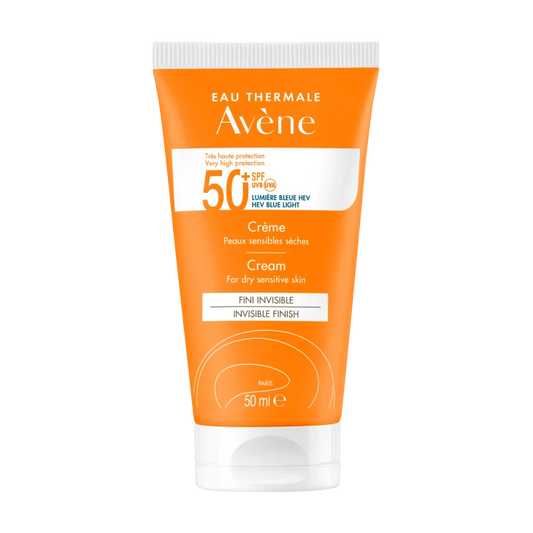 Avène Eau Thermale Crema viso SPF50+ Protezione molto alta, Finish invisibile senza residui50ml