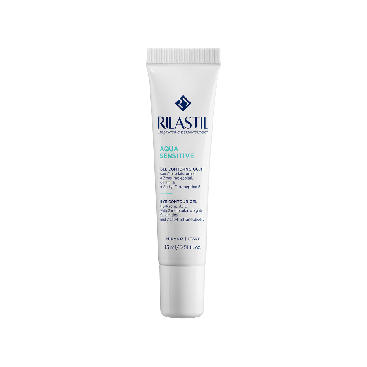 Tubetto Rilastil Aqua Sensitive Gel Contorno Occhi fresco e idratante per zone sensibili - Farmacia Maria Cristina Torino