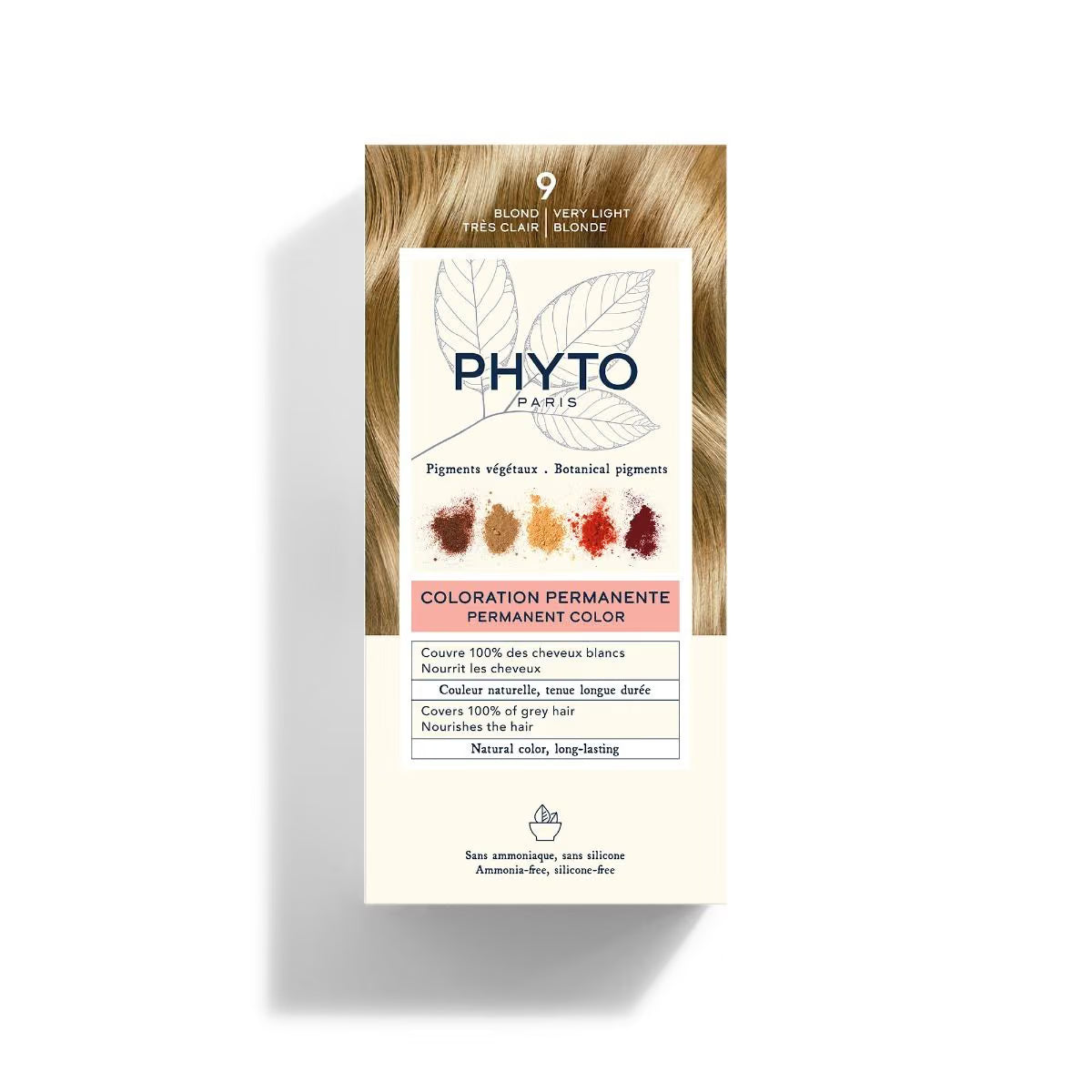Phyto Hair Color 9 Biondo Chiarissimo Dorato Kit