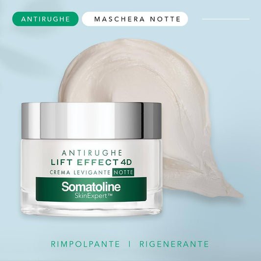 SOMATOLINE VISO- CREMA LEVIGANTE NOTTE ANTIRUGHE LIFT EFFECT 4D
