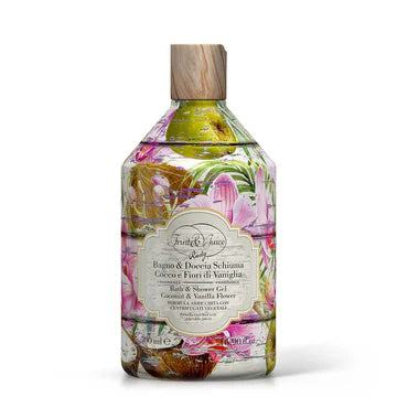 Fruit&Juice Bath & Shower Gel 500 mL Coconut and Vanilla Flowers