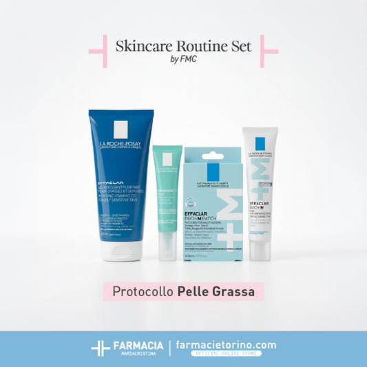 Protocollo Pelle Grassa | Skincare Routine Set by FMC | Trattamento Completo Purificante