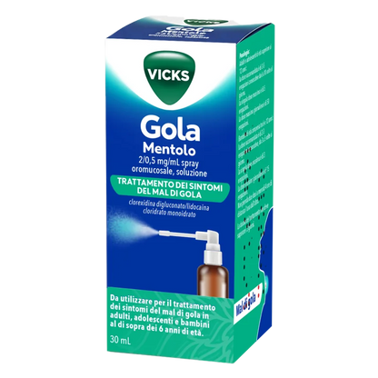 Vicks Spray Gola gusto mentolo,limone