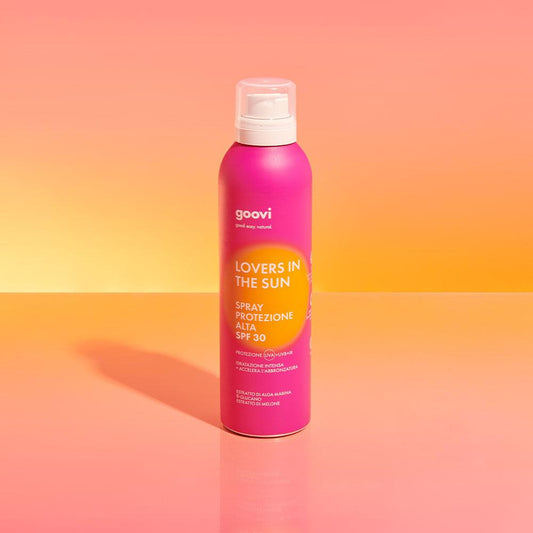 Goovi CREMA SOLARE SPRAY CORPO - PROTEZIONE SPF30 Lovers In The Sun - Farmacia Maria Cristina