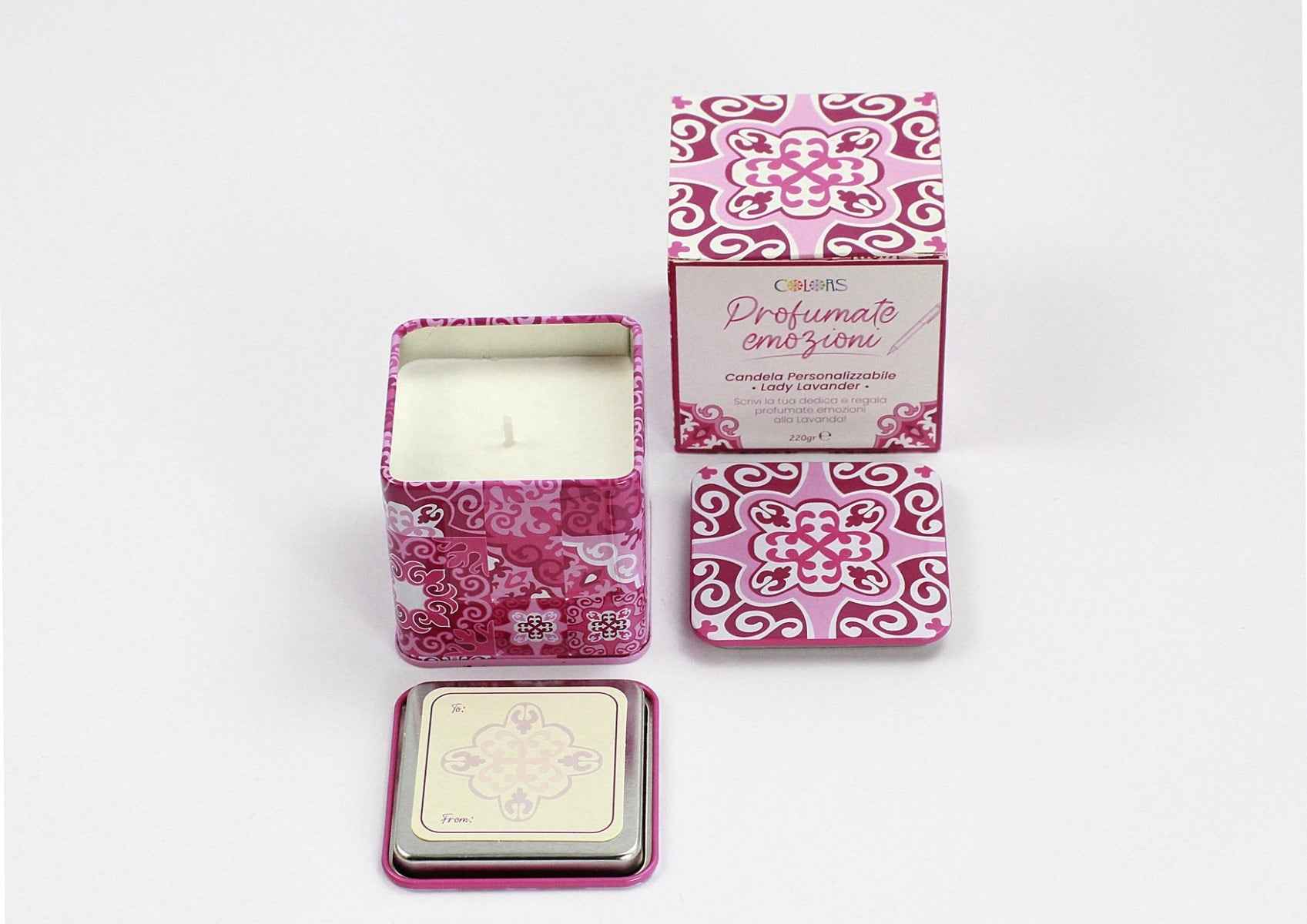 Le maioliche- Candela profumata personalizzabile