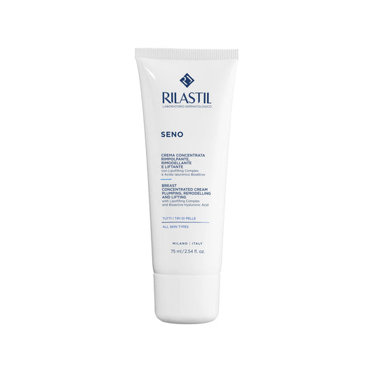 Confezione Rilastil Seno Crema Concentrata rimodellante esposta in Farmacia Maria Cristina Torino.