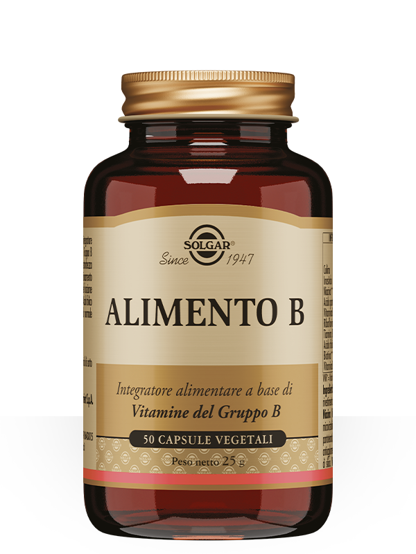 Solgar Alimento B 50 capsule vegetali complesso vitaminico gruppo B energia e mente - Farmacia Maria Cristina Torino