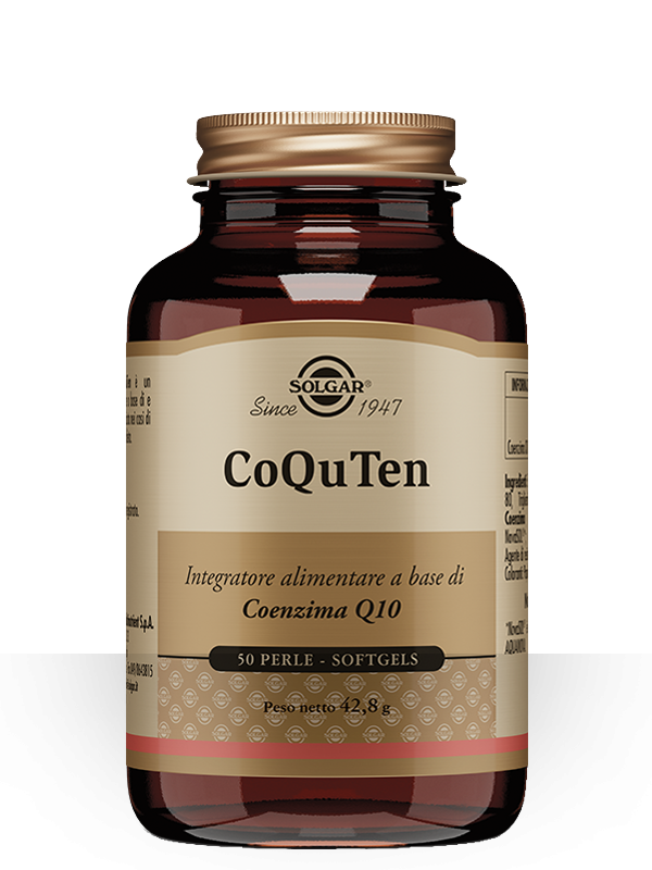 Solgar CoQuten 50 perle tecnologia Nutri-Nano coenzima Q10 energia e cuore - Farmacia Maria Cristina Torino