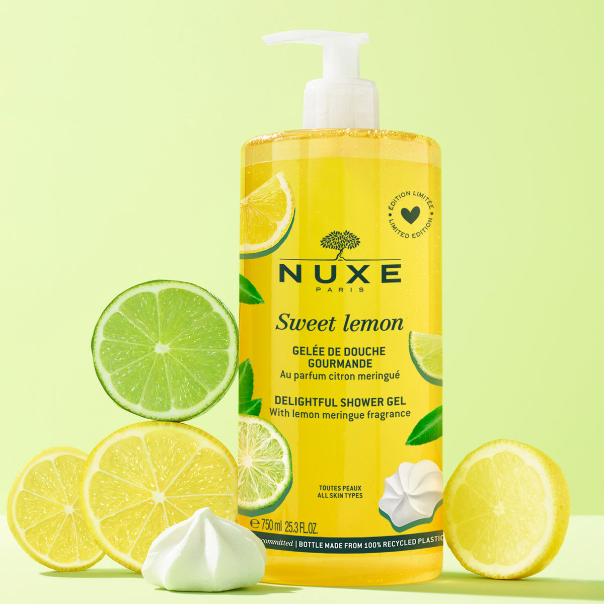 Nuxe Sweet Lemon Gel Doccia Delizioso 750ml con erogatore - Farmacia Maria Cristina Torino