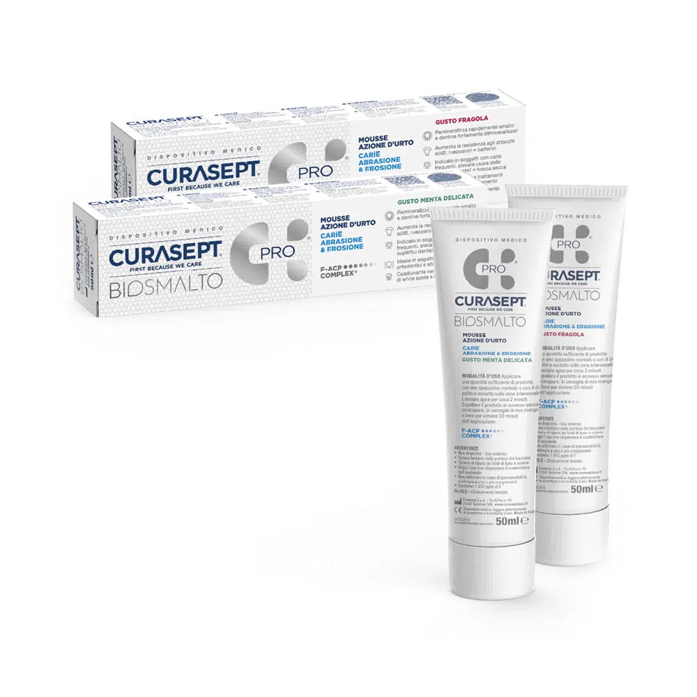 CURASEPT BIOSMALTO MOUSSE AZIONE D’URTO CARIE ABRASIONE & EROSIONE (TRATTAMENTO DOMICILIARE)