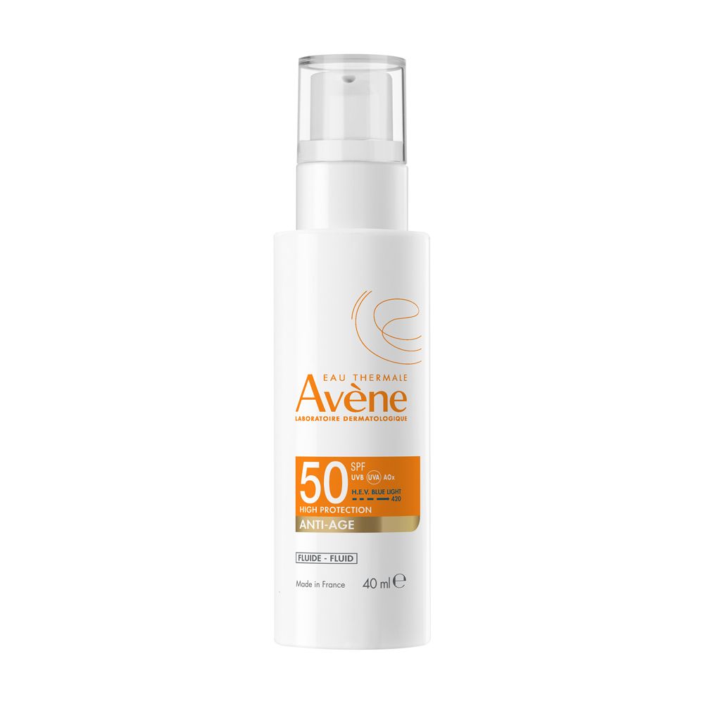 Eau Thermale Avène FLUIDO ANTI-ETÀ Protezione alta SPF 50 triasorb +H.A.