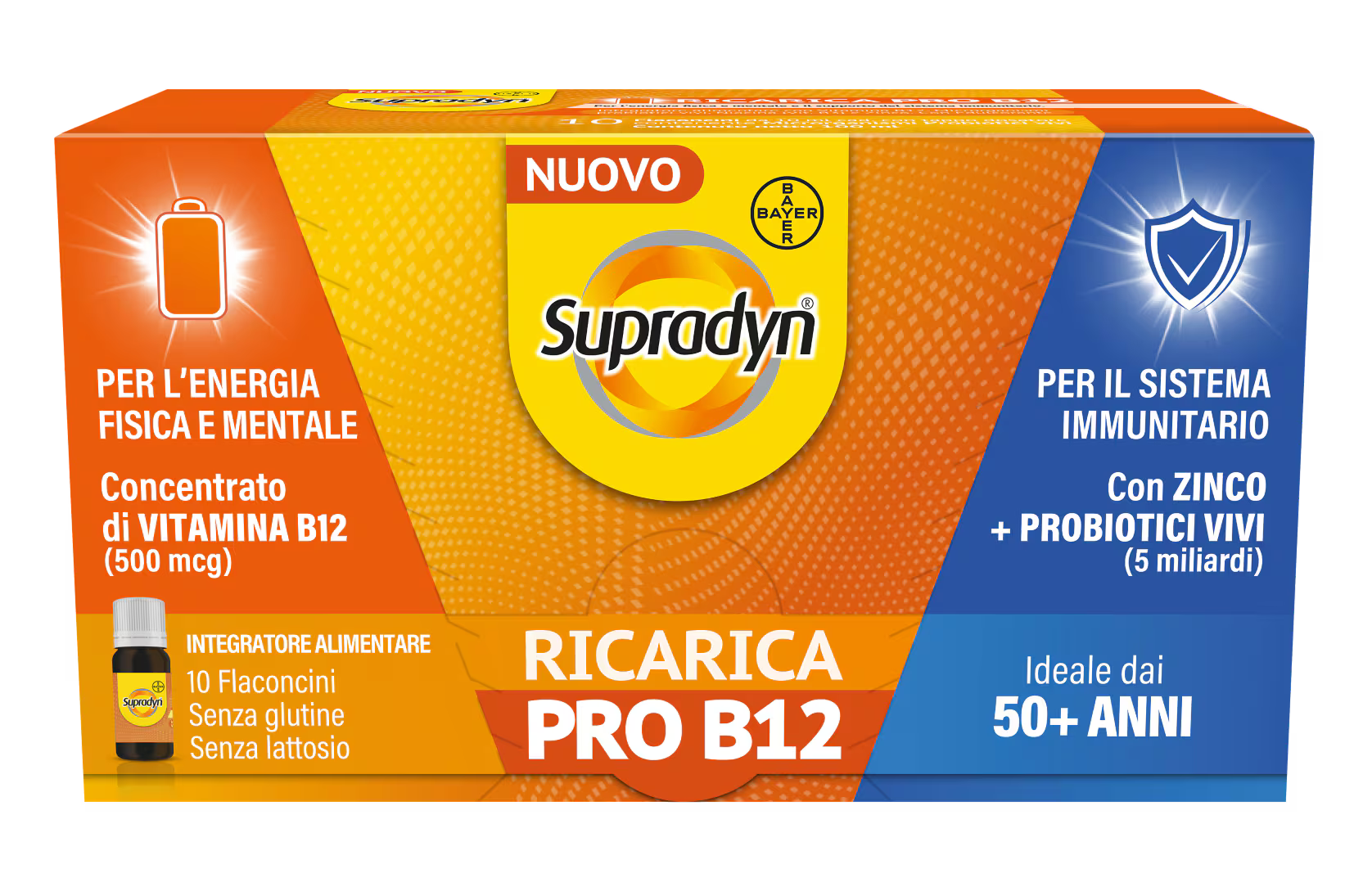 Supradyn Ricarica PRO B12: supporto immunitario dopo i 50 - Farmacia Maria Cristina