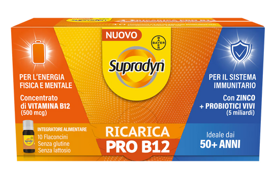 Supradyn Ricarica PRO B12: supporto immunitario dopo i 50 - Farmacia Maria Cristina