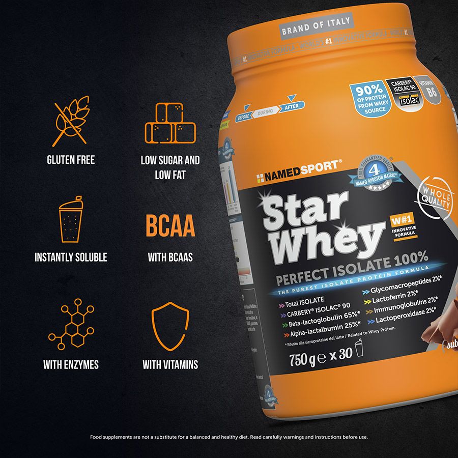 STAR WHEY SUBLIME CHOCOLATE FLAVOUR 750 GR - Farmacia Maria Cristina