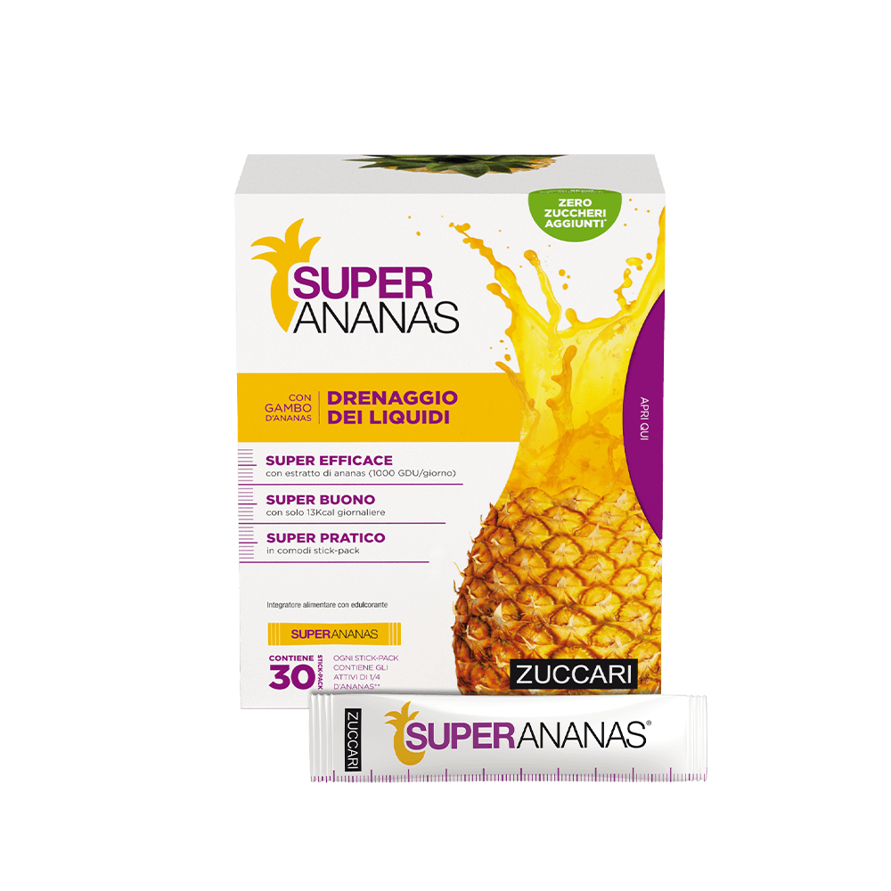 Zuccari- Super ananas 30 stick-pack - Farmacia Maria Cristina