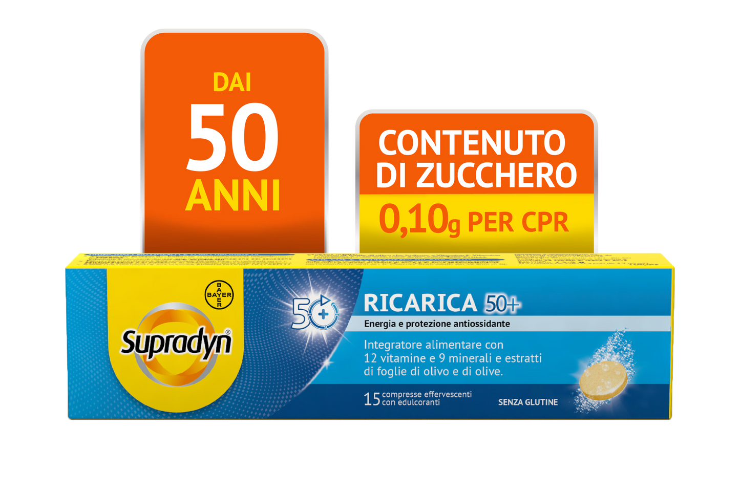 Supradyn Ricarica 50+: integratore multivitaminico per adulti over 50 - Farmacia Maria Cristina