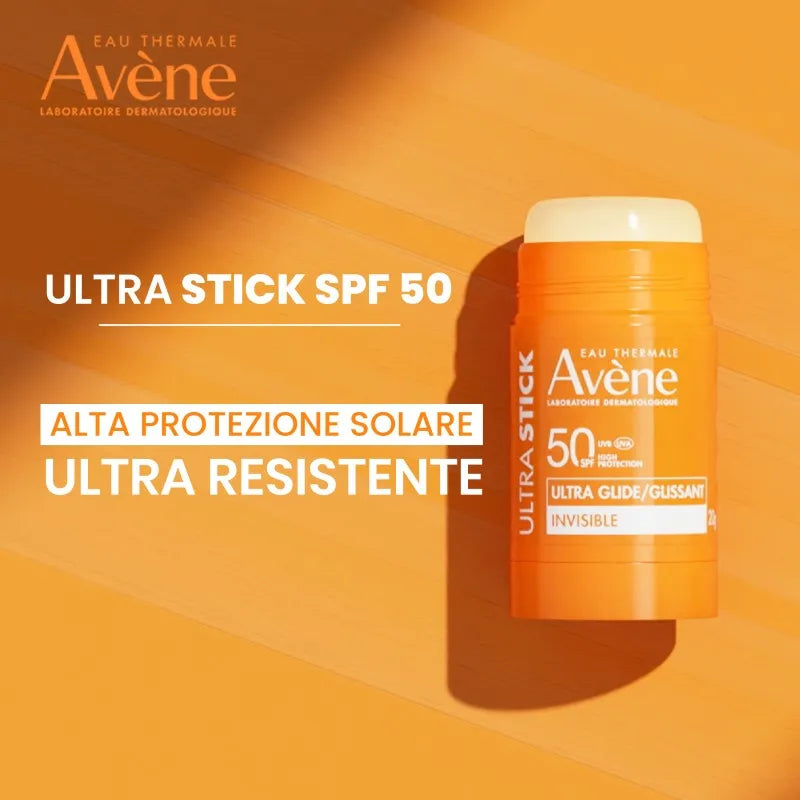 Avene Ultra Stick Invisibile Protezione Solare SPF 50 Trasparente 20g