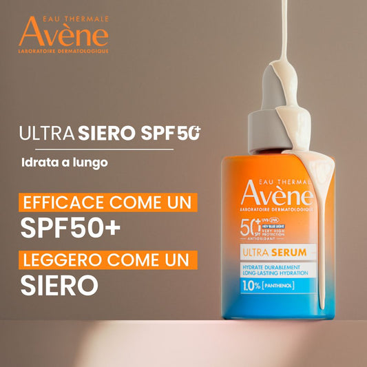Avene ULTRA SIERO SPF50+ IDRATA A LUNGO PROTEZIONE MOLTO ALTA
