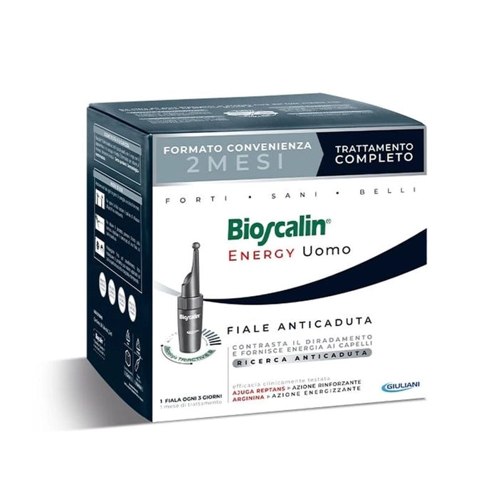 Bioscalin Energy Fiale anticaduta capelli uomo trattamento 2 mesi 20 fiale - Farmacia Maria Cristina