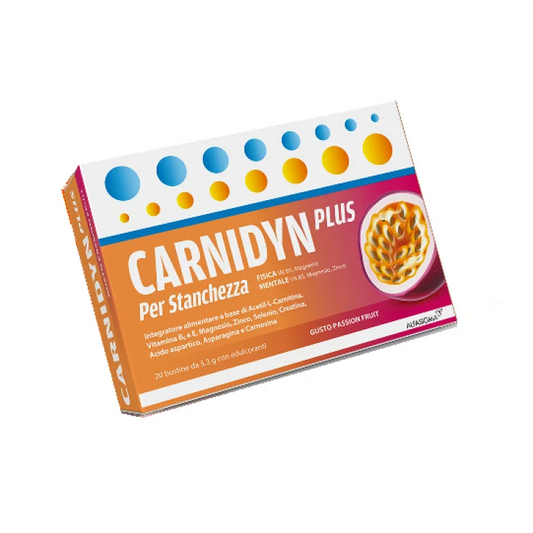 Carnidyn Plus Passion Fruit 20 Bustine - Farmacia Maria Cristina