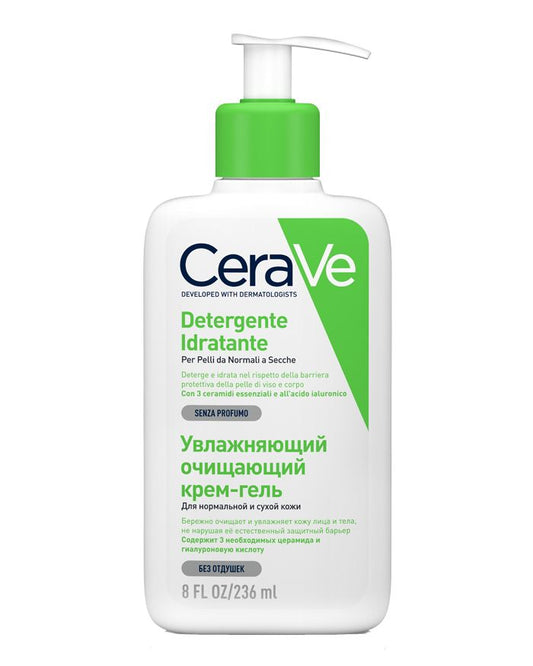 Detergente idratante per viso e corpo per pelli da normali a secche