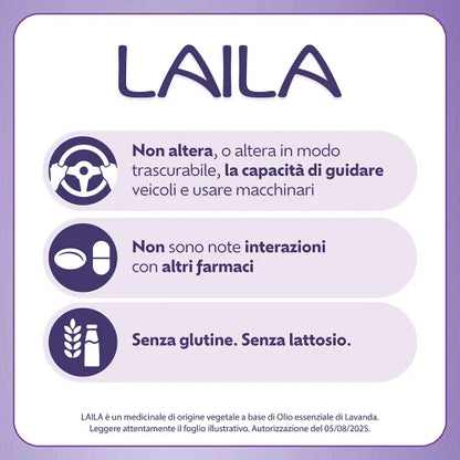 Laila - Contro ansia lieve e disturbi del sonno - 28 Capsule Molli