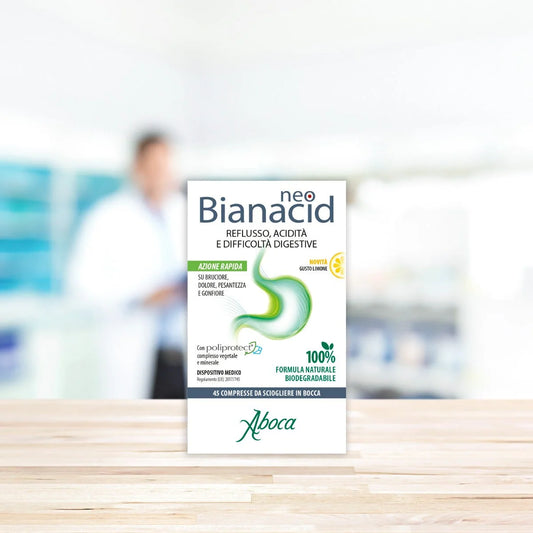 NeoBianacid 45 compresse - Gusto limone - Farmacia Maria Cristina