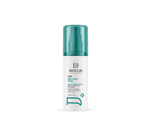 Bioclin deo  Sudorazione intensa DEO PRO TALC 48H VAPO - Farmacia Maria Cristina