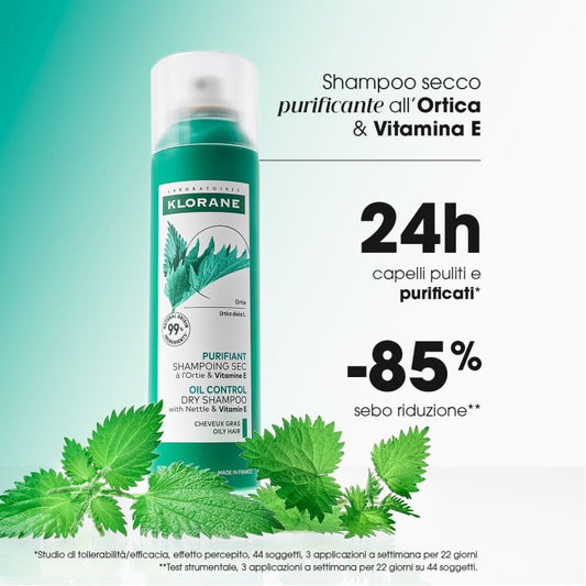 Ortica PURIFICANTE - Shampoo secco all'Ortica & Vitamina E