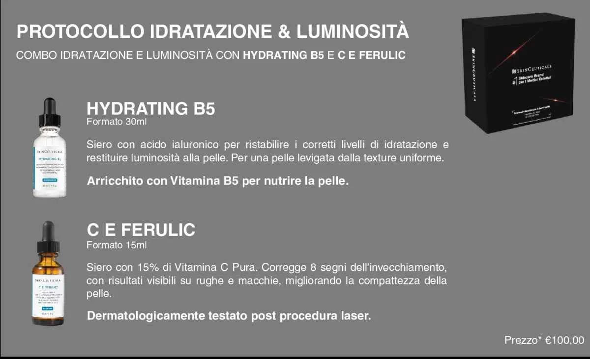 Skinceuticals-Protocollo Idratazione & Luminosità