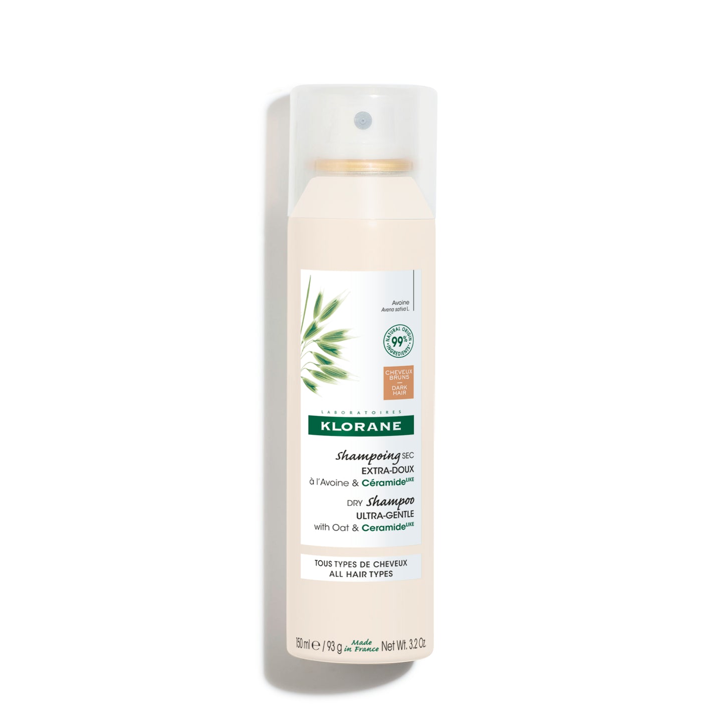 Avena Shampoo Secco Extra-delicato all'Avena & Ceramideᴸᴵᴷᴱ - Capelli scuri