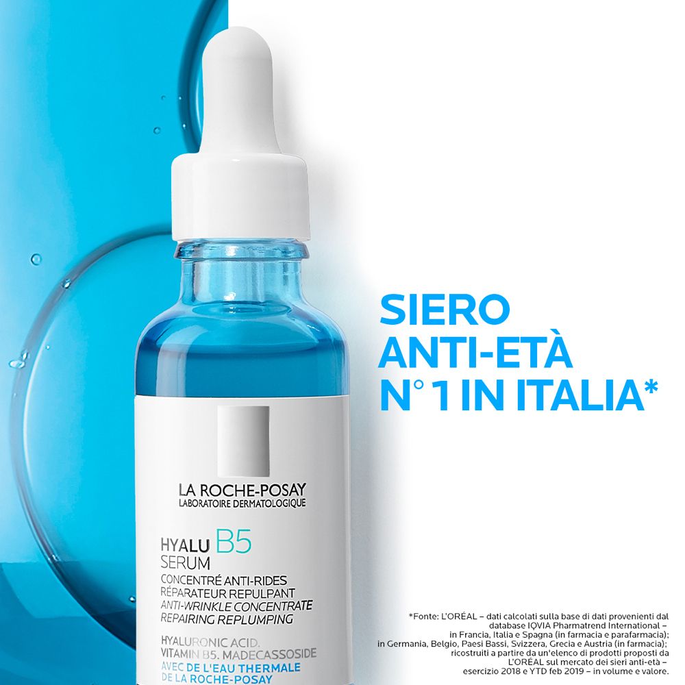 La Roche-Posay Hyalu B5 Siero Concentrato Anti-Rughe – Rimpolpante e Rigenerante - 30ml